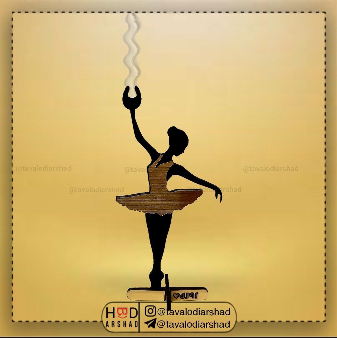 شمع استند عروسکی بالرین